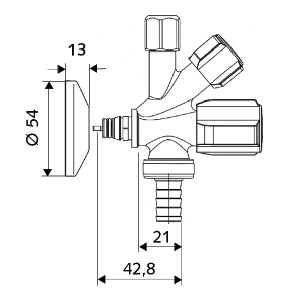 SCHELL Kombi-Eckventil COMFORT