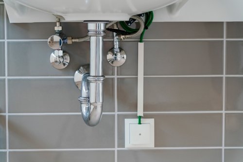 Eckventil-Thermostat Set in der Gemeinschaftsgrundschule Wesel.