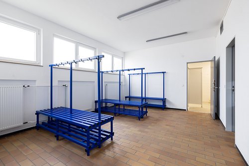 Spogliatoi della palestra di Freudenstadt. Spogliatoi della palestra di Freudenstadt.