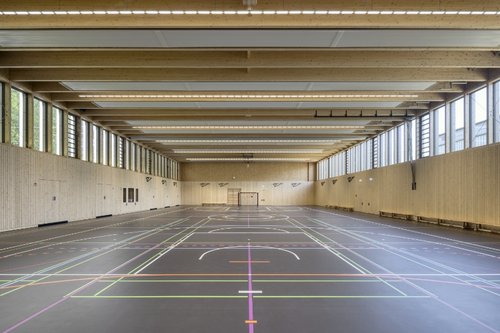 Sporthalle der Landessportschule Ruit. Sporthalle der Landessportschule Ruit.