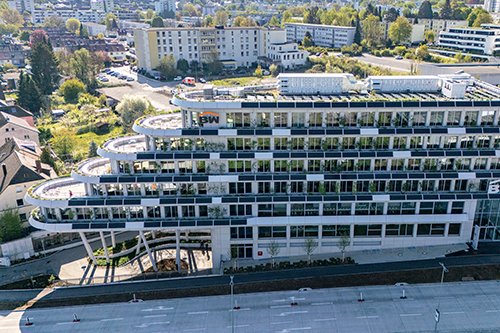 Außenansicht des BW Green Building in Bietigheim-Bissingen.