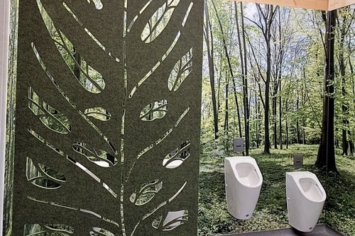 Urinale auf dem Campingplatz Sonnenhof in Ellwangen mit Urinalsteuerung EDITION E.