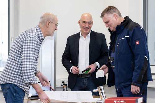 Beratung mit SCHELL Außendienst im Vereinsgebäude des Sportpark Süd - FV Brühl.