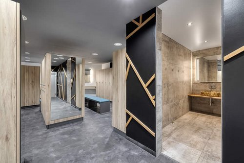 Herren-Umkleide im Therapie- und Fitnessstudio Fit & Fun in St. Leon-Rot