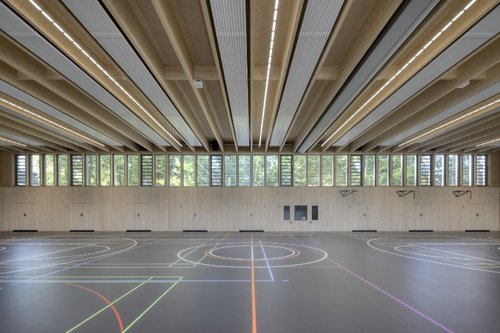 Sporthalle der Landessportschule Ruit. Sporthalle der Landessportschule Ruit.
