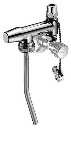 Schell Comfort Robinet d'arrêt d'angle avec rosace et bouton 3/8x10mm  chrome - 050980699 