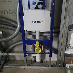 gedämmte Stichleitung einer Warmwasserversorgung