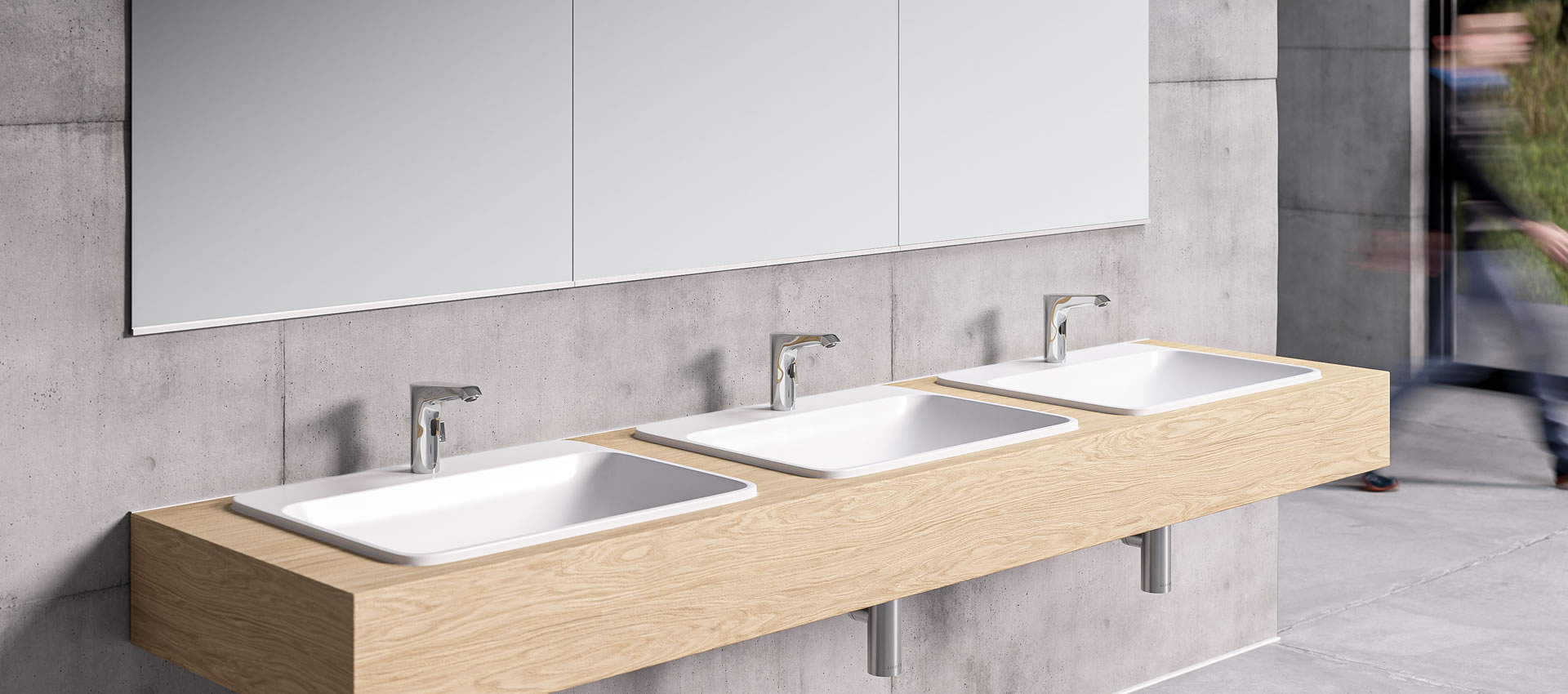 Fittings for public and commercial sanitary facilities