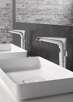 Fittings for public and commercial sanitary facilities